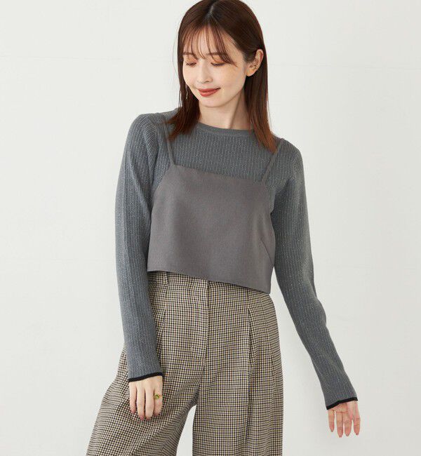 SHIPS Colors 「SHIPS Colors:〈洗濯機可能〉ビスチェ セット シャツ ワンピース」|ワンピース|