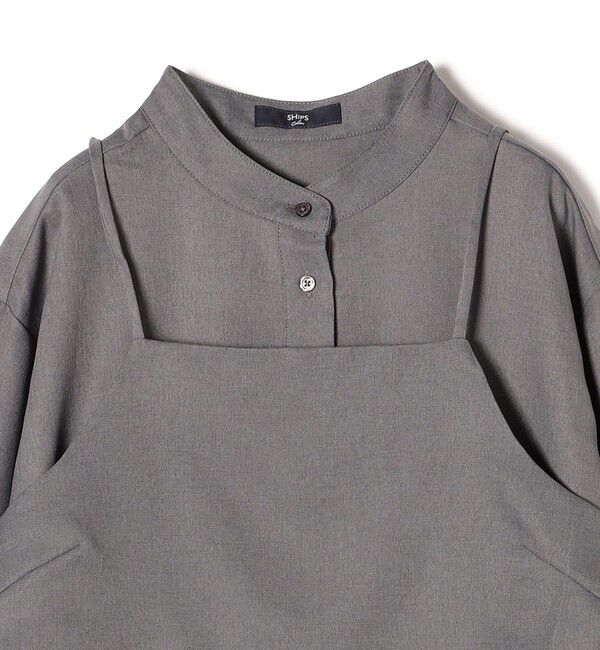 SHIPS Colors 「SHIPS Colors:〈洗濯機可能〉ビスチェ セット シャツ ワンピース」|ワンピース|