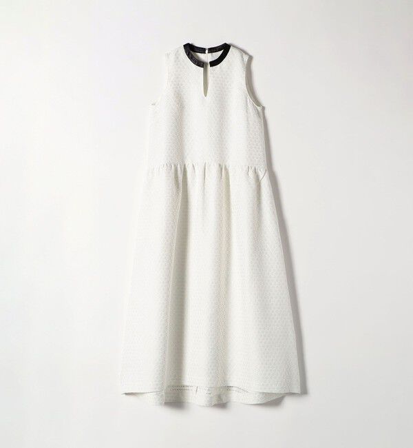 SHIPS any「SHIPS any:〈手洗い可能〉フラワー ジャカード ノースリーブ ワンピース」|ワンピース|