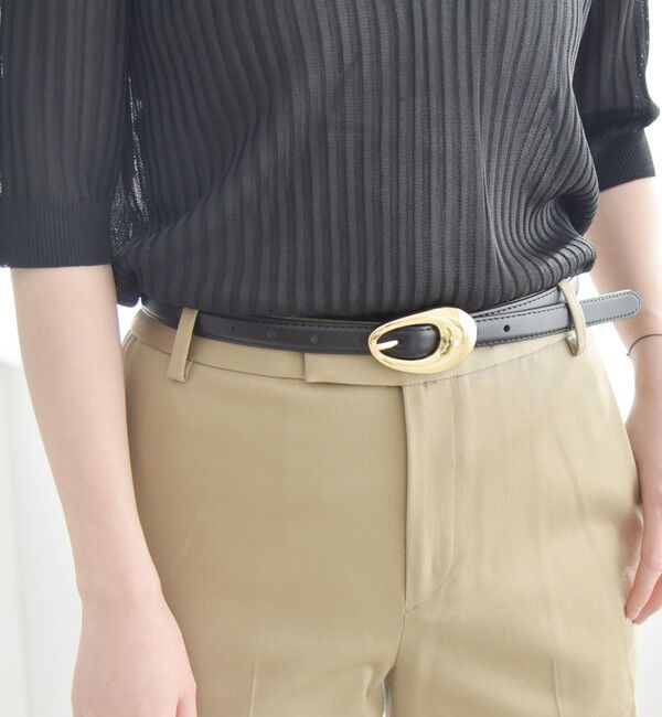 quaranciel「quaranciel: メタル バックル 8hole レザー ベルト」|ベルト|