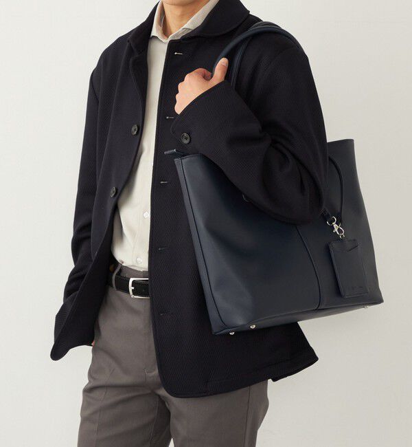 SHIPS Colors 「《一部追加予約》SHIPS Colors:PU トート バッグ◆」|トートバッグ|ネイビー