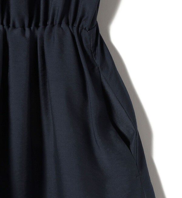 SHIPS for women「〈手洗い可能〉ネック ギャザー 7分袖 ボウタイ ワンピース」|ワンピース|