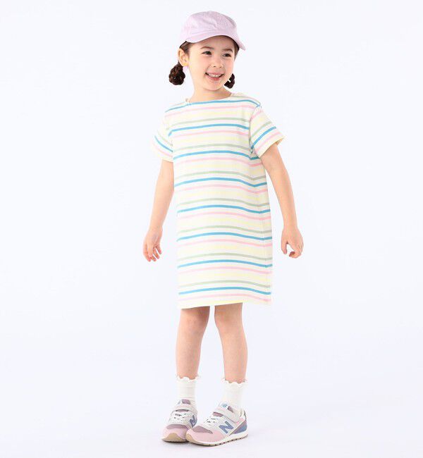 SHIPS KIDS「SHIPS KIDS:100～130cm / ボーダー ワンピース」|ワンピース|