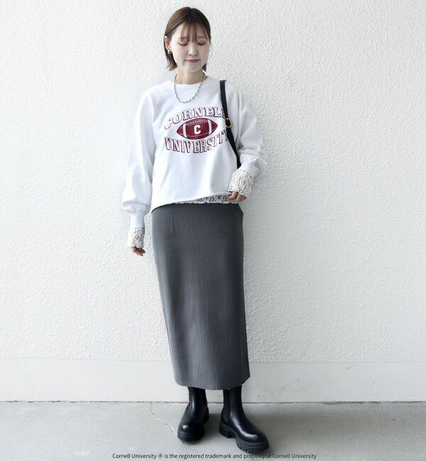 SHIPS for women「〈手洗い可能〉前後 2WAY リブ ニット スカート」|スカート|