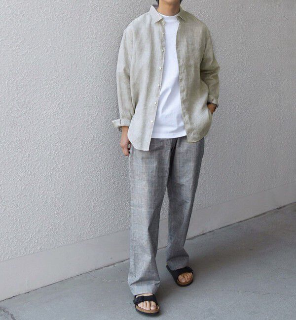 SHIPS any「SHIPS any:〈洗濯機可能〉ピュアリネン レギュラーカラー シャツ◇」|シャツ・ブラウス|