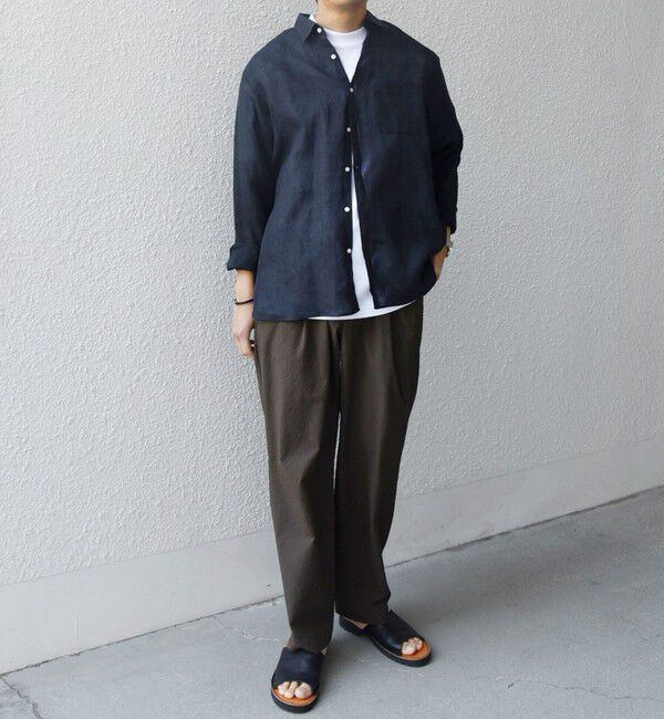 SHIPS any「SHIPS any:〈洗濯機可能〉ピュアリネン レギュラーカラー シャツ◇」|シャツ・ブラウス|