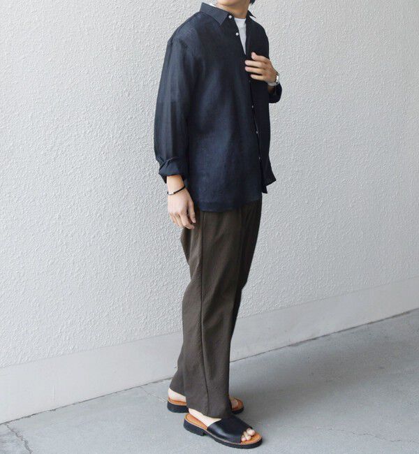 SHIPS any「SHIPS any:〈洗濯機可能〉ピュアリネン レギュラーカラー シャツ◇」|シャツ・ブラウス|