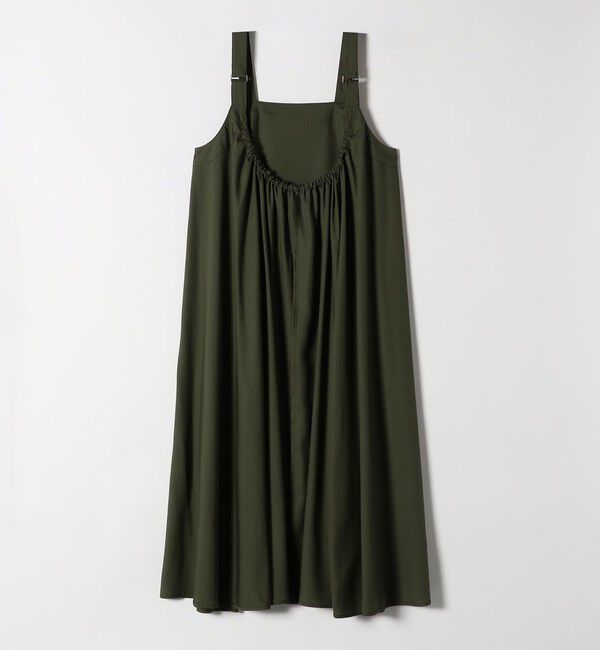 quaranciel「quaranciel:〈手洗い可能〉バックオープン ギャザー フレア ジャンパー スカート」|ワンピース|