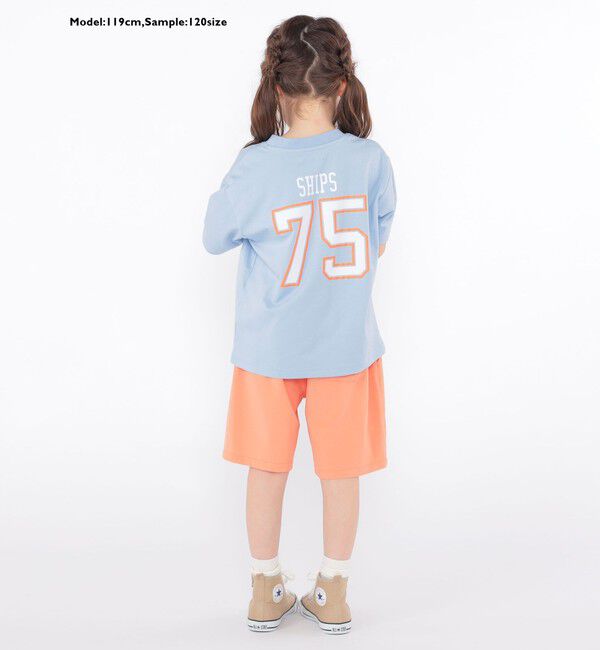 SHIPS KIDS「SHIPS KIDS:100～130cm /  ナンバリング デザイン 半袖 Tシャツ」|Tシャツ・カットソー|