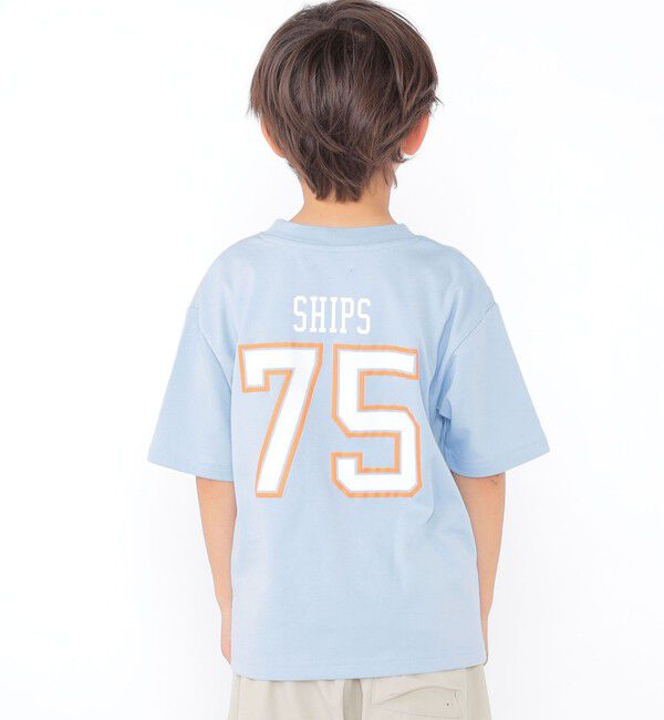SHIPS KIDS「SHIPS KIDS:100～130cm /  ナンバリング デザイン 半袖 Tシャツ」|Tシャツ・カットソー|