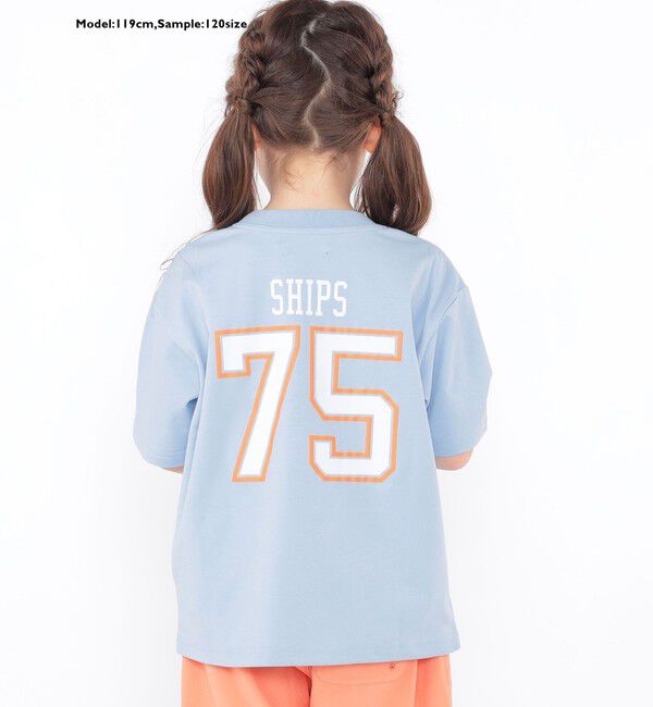 SHIPS KIDS「SHIPS KIDS:100～130cm /  ナンバリング デザイン 半袖 Tシャツ」|Tシャツ・カットソー|
