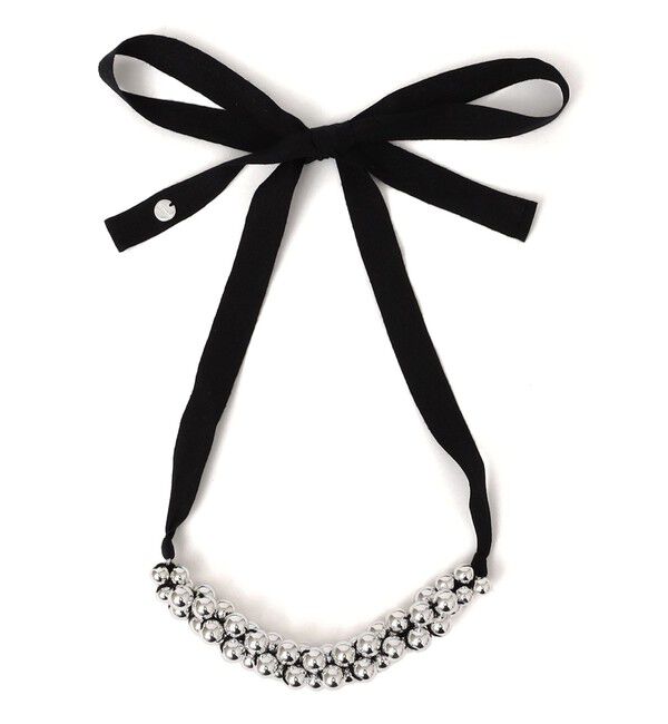 SHIPS for women「in mood:リボン ニット ボール ネックレス」|ネックレス|