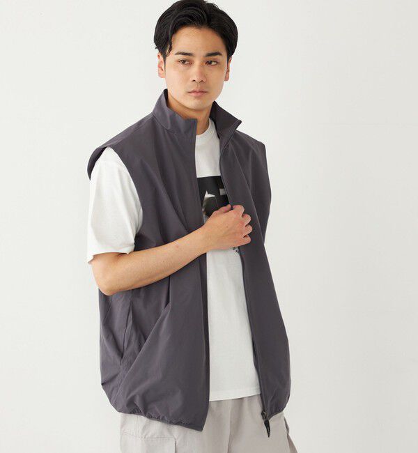SHIPS Colors 「SHIPS Colors:〈接触冷感・吸水速乾・洗濯機可能〉スタンド ベスト」|ベスト・ジレ|