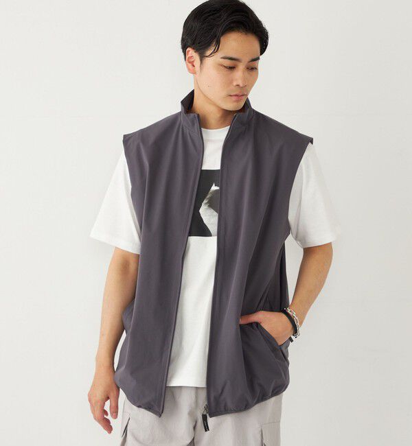 SHIPS Colors 「SHIPS Colors:〈接触冷感・吸水速乾・洗濯機可能〉スタンド ベスト」|ベスト・ジレ|