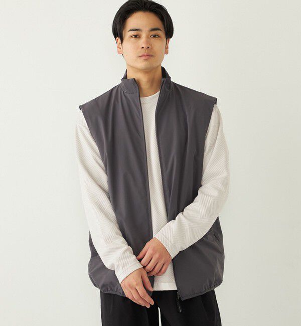 SHIPS Colors 「SHIPS Colors:〈接触冷感・吸水速乾・洗濯機可能〉スタンド ベスト」|ベスト・ジレ|