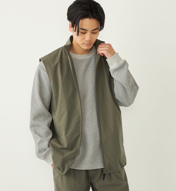 SHIPS Colors 「SHIPS Colors:〈接触冷感・吸水速乾・洗濯機可能〉スタンド ベスト」|ベスト・ジレ|