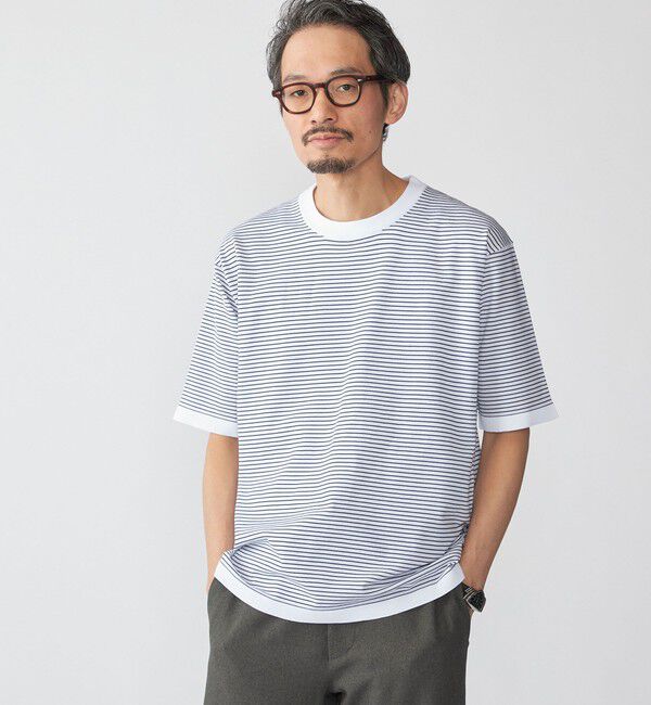 SHIPS「SHIPS:〈洗濯機可能〉18ゲージ ポリエステル ライト リラックス Tシャツ」|Tシャツ・カットソー|ホワイト