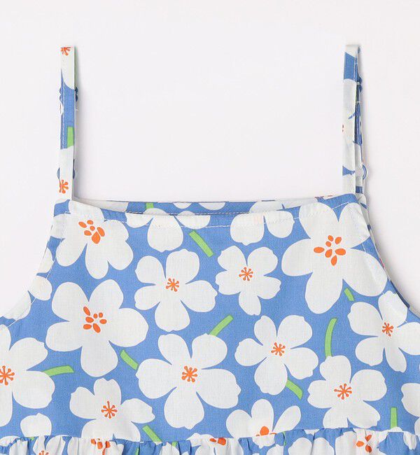 SHIPS any「SHIPS any:〈洗濯機可能〉ノースリーブ フラワー  プリント キャミ ワンピース<KIDS>」|ワンピース|