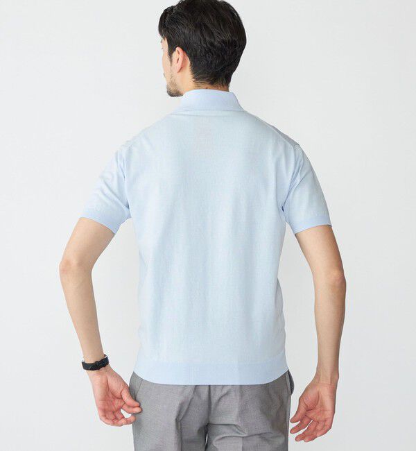 SHIPS「SHIPS: ICE COTTON ショートスリーブ ニットポロ」|ポロシャツ|