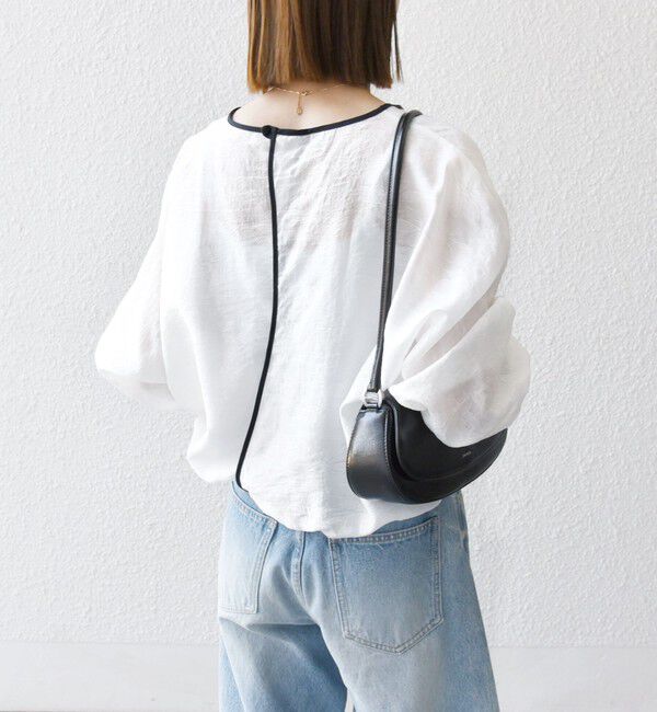 SHIPS any「《追加予約》SHIPS any:〈洗濯機可能〉フラワー ジャカード ドルマン パイピング ブラウス」|シャツ・ブラウス|