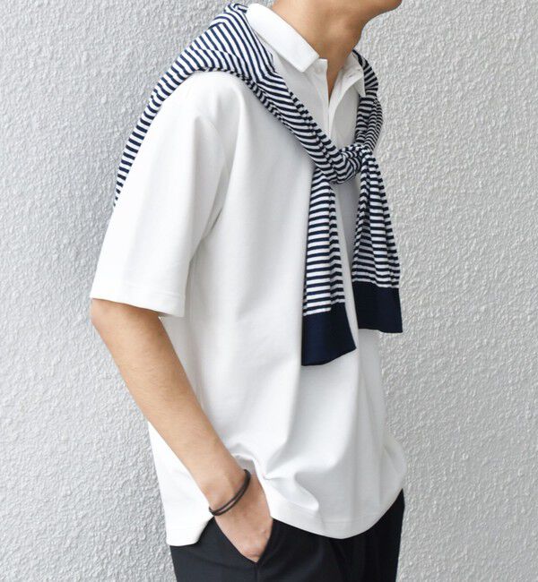 SHIPS any「【WEB限定】SHIPS any:〈接触冷感〉COOL TOUCH スムース リラックス ポロシャツ◇」|ポロシャツ|ホワイト