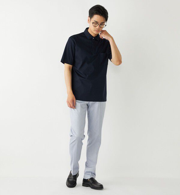 SHIPS Colors 「SHIPS Colors:〈接触冷感・抗菌防臭〉シルケット スムース ポロシャツ」|ポロシャツ|