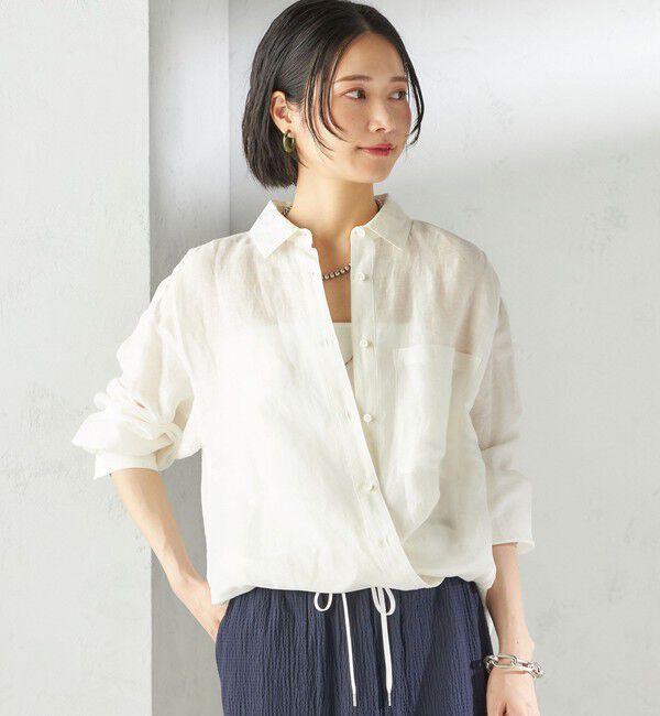 SHIPS for women「樹脂 フープ イヤリング M」|イヤリング|