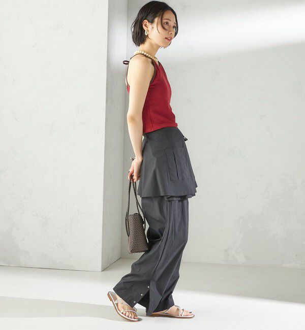 SHIPS for women「maroba:＜手洗い可能＞ラッシュ リボン ラップ スカート」|その他|