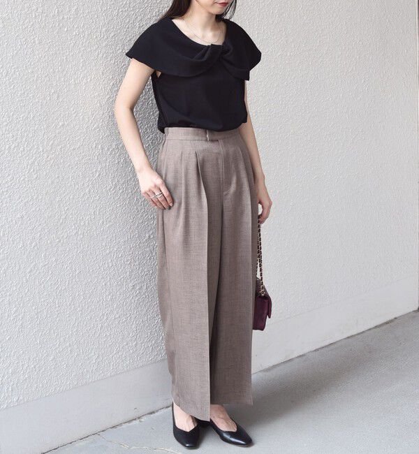 SHIPS Colors 「SHIPS Colors:〈手洗い可能〉ジョーゼット ネジリ カラー トップス」|Tシャツ・カットソー|