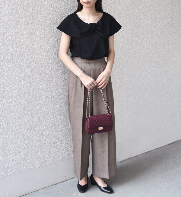 SHIPS Colors 「SHIPS Colors:〈手洗い可能〉ジョーゼット ネジリ カラー トップス」|Tシャツ・カットソー|