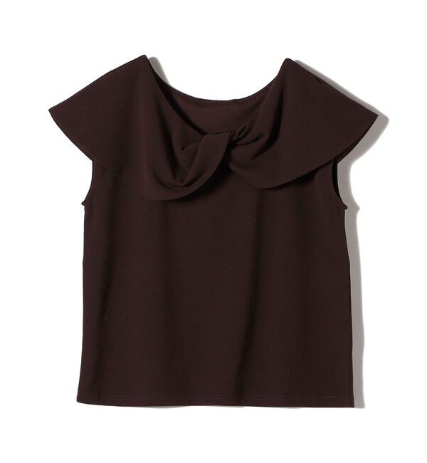 SHIPS Colors 「SHIPS Colors:〈手洗い可能〉ジョーゼット ネジリ カラー トップス」|Tシャツ・カットソー|