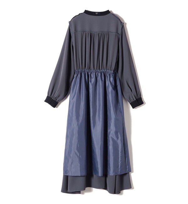 SHIPS Colors 「SHIPS Colors:〈手洗い可能〉配色 ギャザー ロングスリーブ ワンピース◇」|ワンピース|