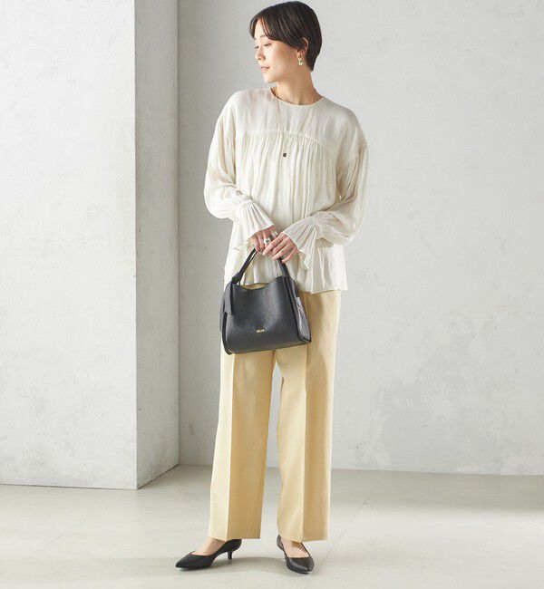 SHIPS for women「〈手洗い可能〉ツイル ストレート パンツ（52）（セットアップ対応）」|スラックス|