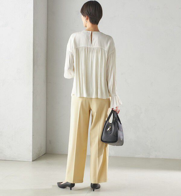 SHIPS for women「〈手洗い可能〉ツイル ストレート パンツ（52）（セットアップ対応）」|スラックス|