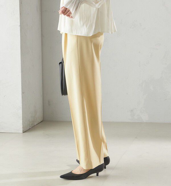 SHIPS for women「〈手洗い可能〉ツイル ストレート パンツ（52）（セットアップ対応）」|スラックス|