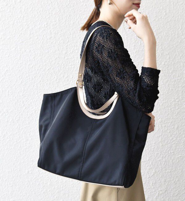 SHIPS any「SHIPS any: 3WAY バイカラー A4 トート バッグ」|トートバッグ|