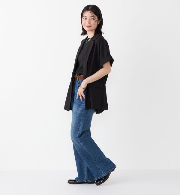 SHIPS Colors 「SHIPS Colors:〈手洗い可能〉クリスピー ショートスリーブ ジャケット」|テーラードジャケット|