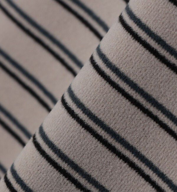 SHIPS any「SHIPS any: ブラッシュド マルチボーダー ヘムタック スピンドル ポロシャツ◇」|ポロシャツ|