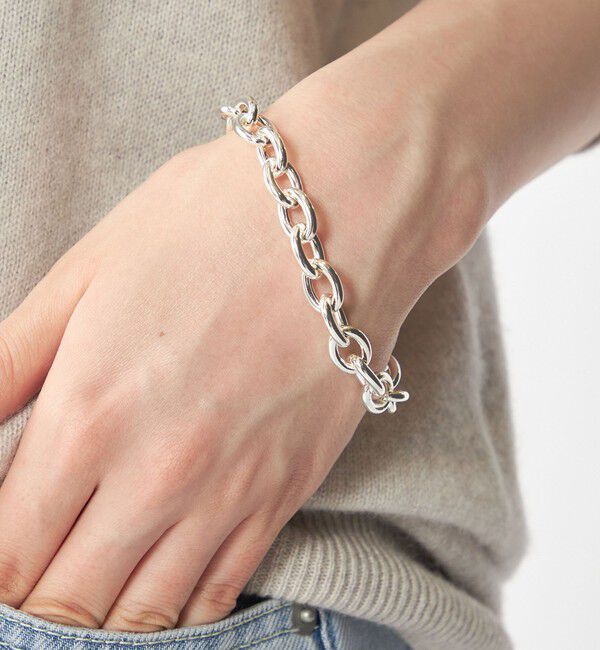 SHIPS「【WEB限定】SHIPS: シルバーコーティング チェーン ブレスレット 」|ブレスレット・バングル|ホワイト