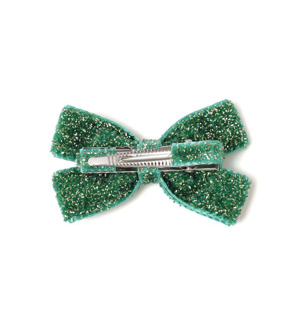 SHIPS KIDS「SHIPS KIDS:クリスマスカラー ラメ リボン ヘアピン セット」|その他|