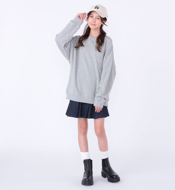 SHIPS KIDS「【WEB限定】SHIPS KIDS:100～160cm / NEW マイクロ ロゴ スウェット」|スウェット・ジャージ|