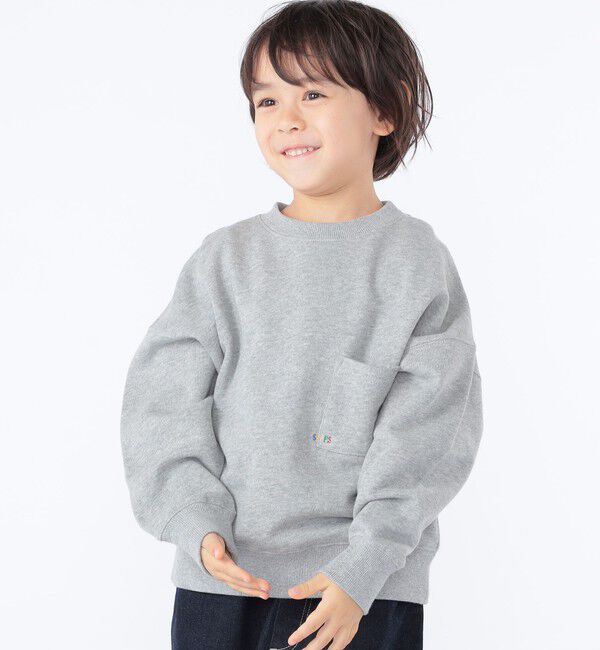 SHIPS KIDS「【WEB限定】SHIPS KIDS:100～160cm / NEW マイクロ ロゴ スウェット」|スウェット・ジャージ|