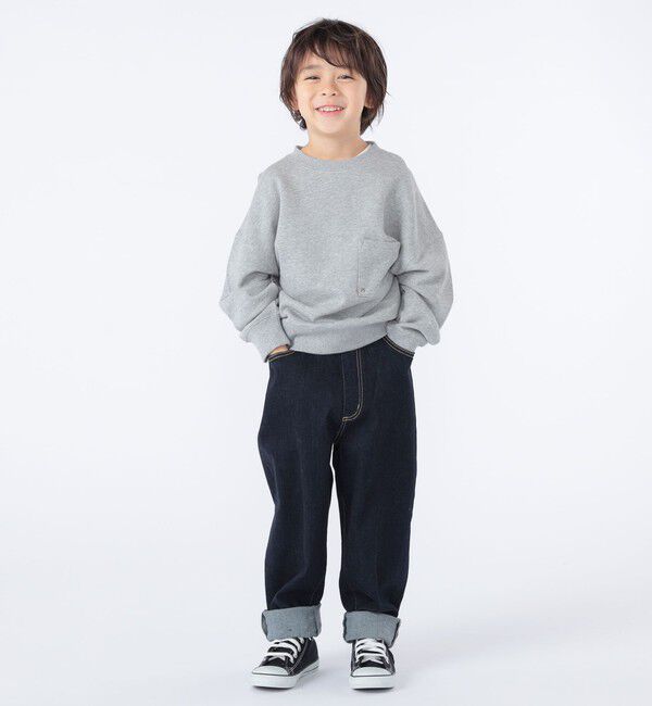SHIPS KIDS「【WEB限定】SHIPS KIDS:100～160cm / NEW マイクロ ロゴ スウェット」|スウェット・ジャージ|