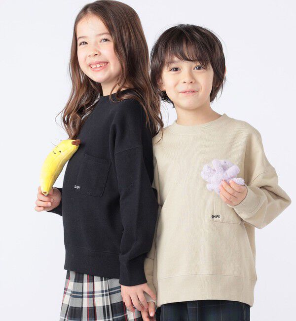 SHIPS KIDS「【WEB限定】SHIPS KIDS:100～160cm / NEW マイクロ ロゴ スウェット」|スウェット・ジャージ|
