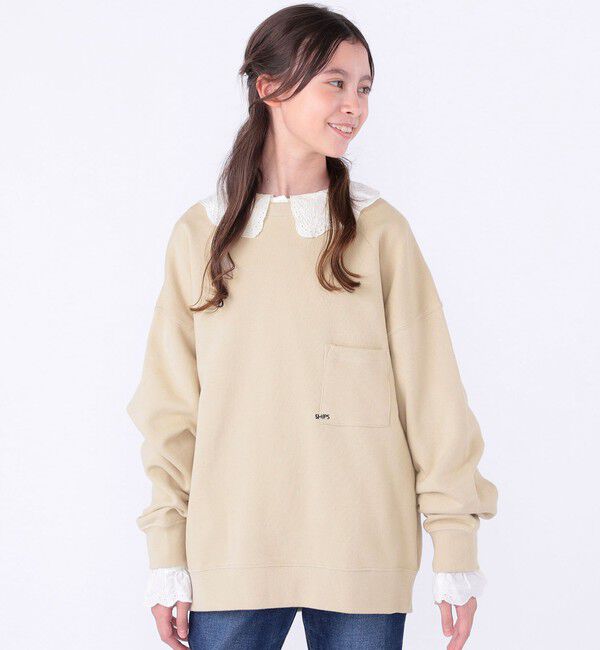 SHIPS KIDS「【WEB限定】SHIPS KIDS:100～160cm / NEW マイクロ ロゴ スウェット」|スウェット・ジャージ|