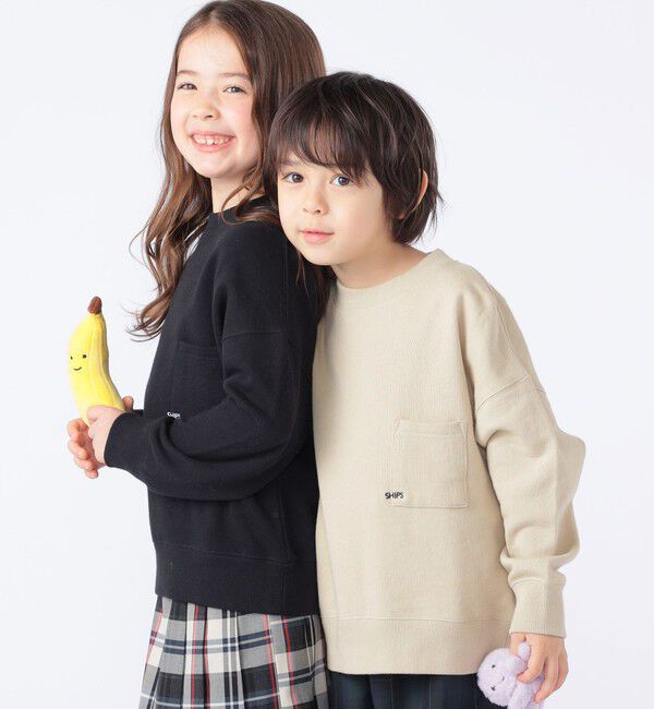 SHIPS KIDS「【WEB限定】SHIPS KIDS:100～160cm / NEW マイクロ ロゴ スウェット」|スウェット・ジャージ|