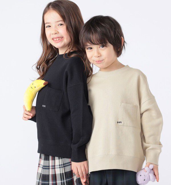 SHIPS KIDS「【WEB限定】SHIPS KIDS:100～160cm / NEW マイクロ ロゴ スウェット」|スウェット・ジャージ|