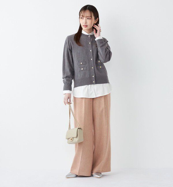 SHIPS Colors 「SHIPS Colors:〈手洗い可能〉14ゲージ クルーネック カーディガン◇」|カーディガン|