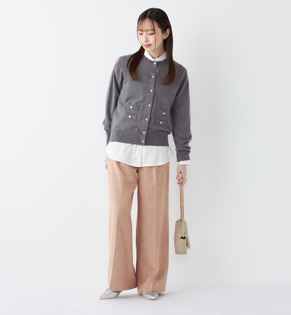 SHIPS Colors 「SHIPS Colors:〈手洗い可能〉14ゲージ クルーネック カーディガン◇」|カーディガン|