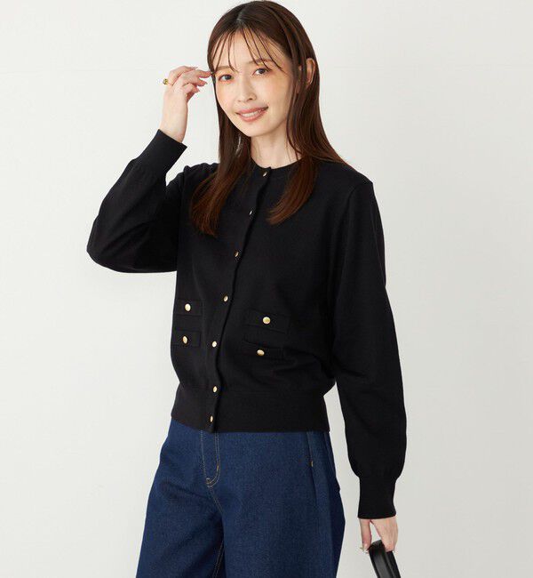 SHIPS Colors 「SHIPS Colors:〈手洗い可能〉14ゲージ クルーネック カーディガン◇」|カーディガン|